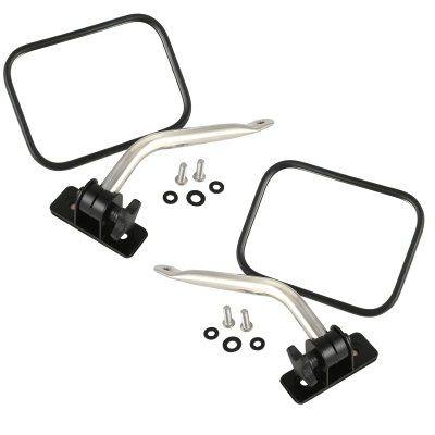 Rugged Ridge Quick Release Mirrors (Stainless Steel) - 11026.12
